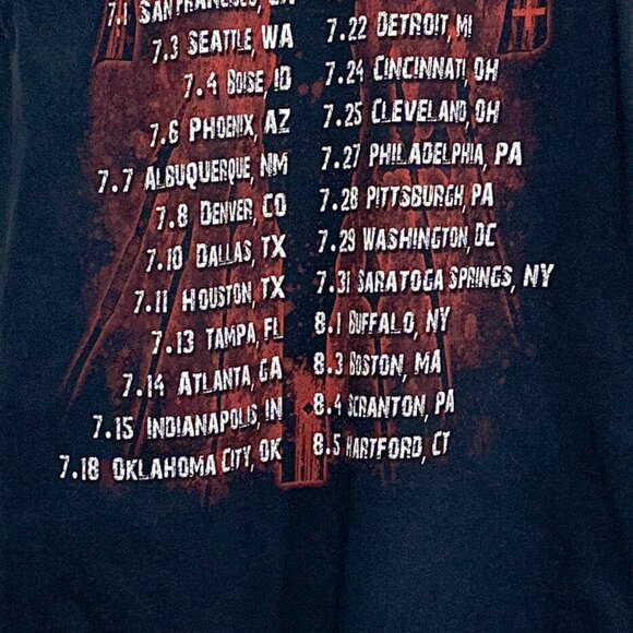 Slayer World Tour 2012 T Shirt Hanes Size L - Picture 9 of 12